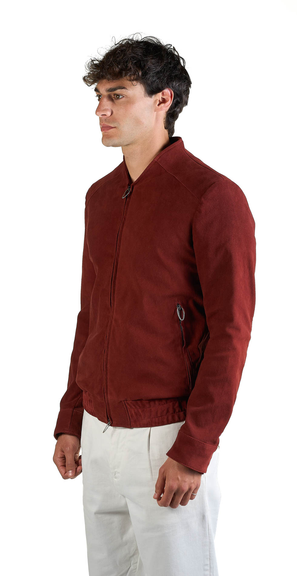 DANIELE BASTA LEATHER AND SILVER JACKET